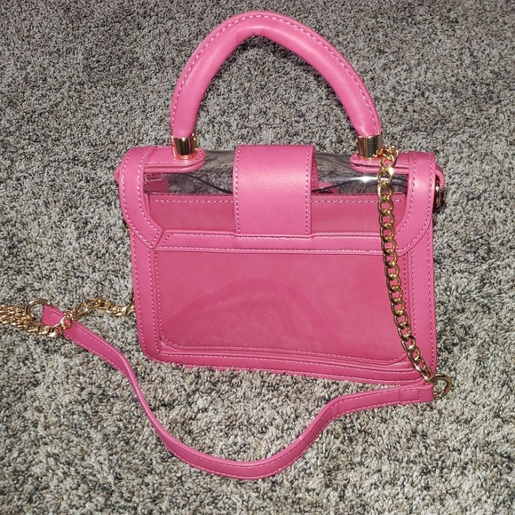 MMS Design Studio | Transparent And Pink Mini Bag with Detachable Strap - Picture 7 of 7